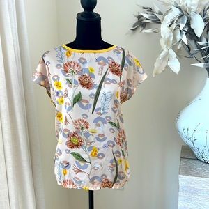 Zara top, satin front,cotton back